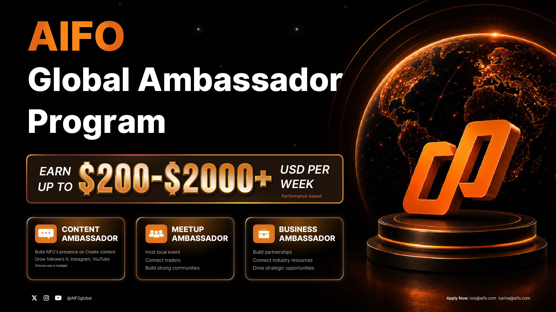 AIFO Global Ambassador Program: Applications Now Open
