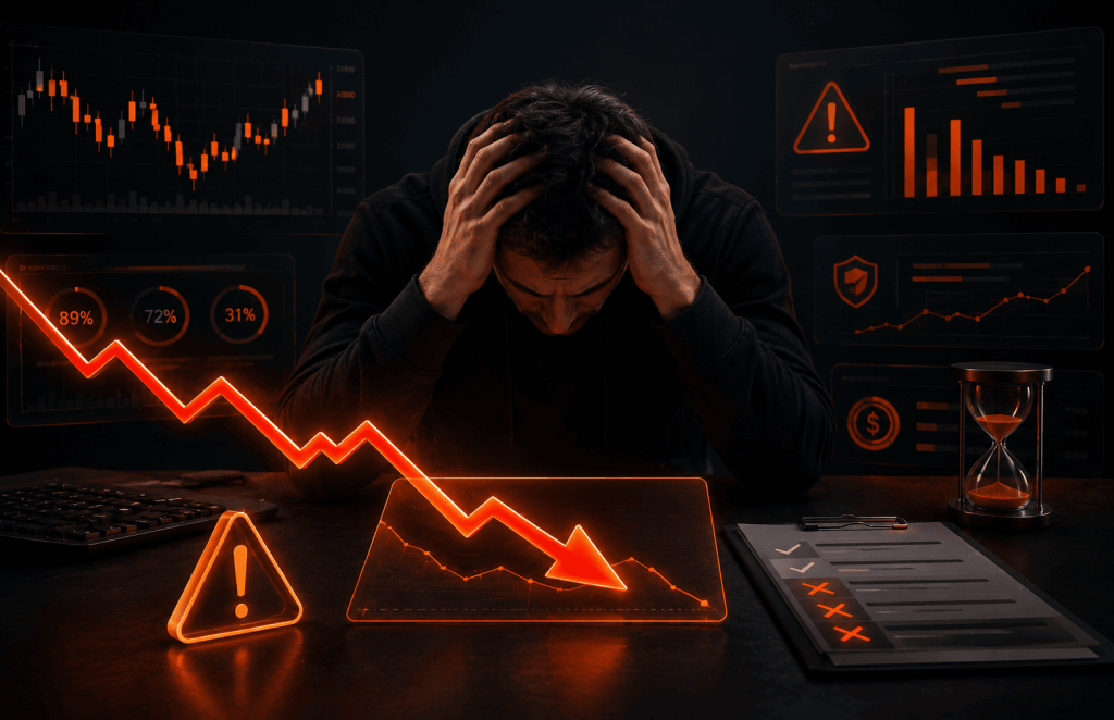 Por qué fallan los traders: 7 causas en retos de prop firms